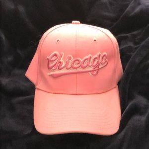 pink Chicago baseball cap